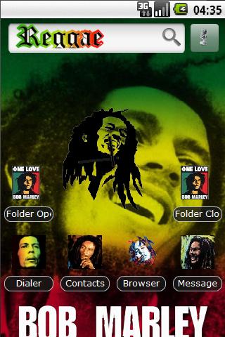 Bob Marley HD Theme Android Themes