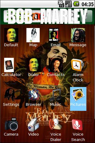 Bob Marley HD Theme Android Themes