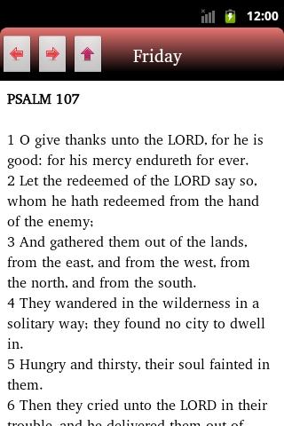 English Psalms \ Tehillim Android Reference