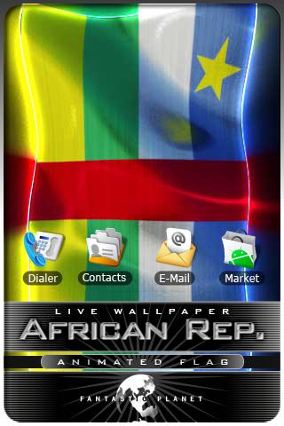 AFRICAN REP LIVE FLAG