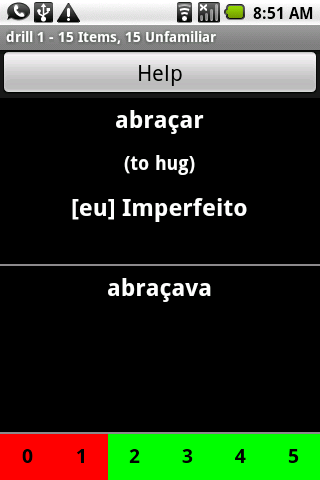 Portuguese Verb Trainer Android Lifestyle