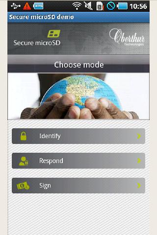 Secure microSD demo Android Demo