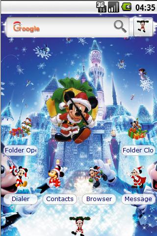 Mickey Mouse Christmas Android Themes