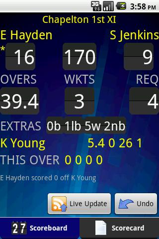 Total Cricket Scorer Android Sports
