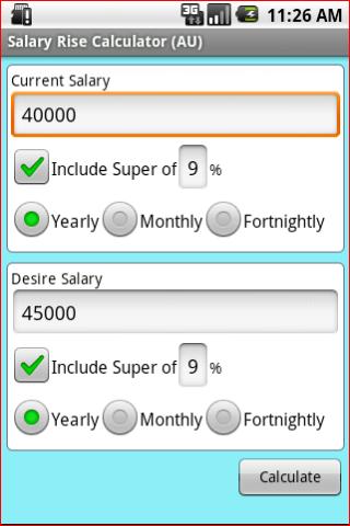 Aussie Salary Rise Calculator Android Productivity