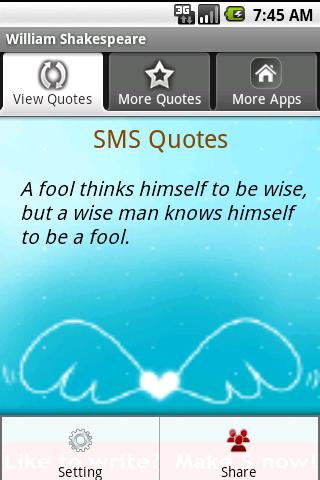 William Shakespeare Android Lifestyle