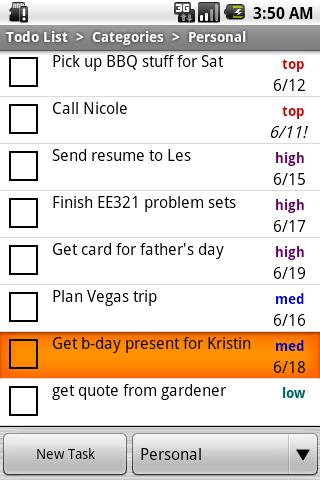 Todo List by dZippy Android Productivity