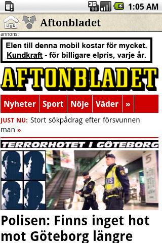 Sverige Tidningar Android News & Weather