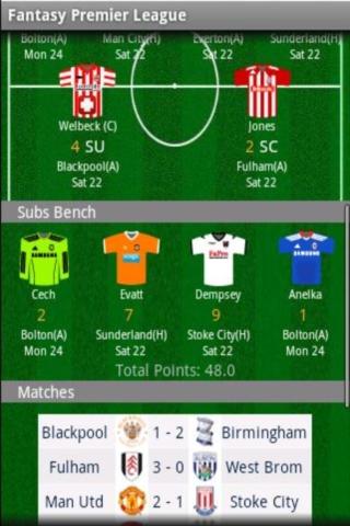 Fantasy Premier League Android Sports