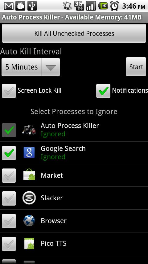 Auto Process Killer Free -1.5+ Android Productivity