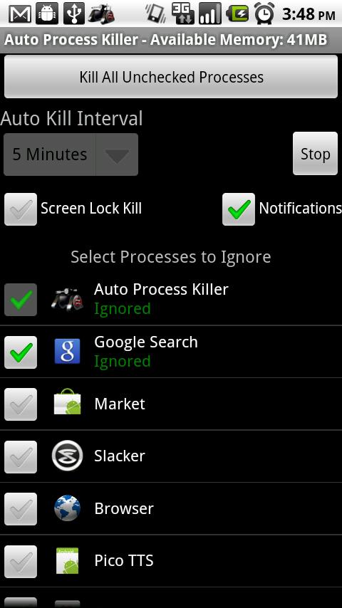 Auto Process Killer Free -1.5+ Android Productivity