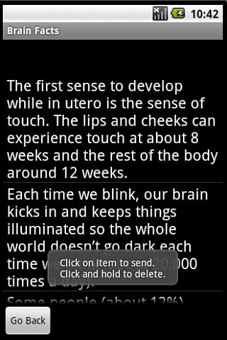 Brain Facts Android Reference