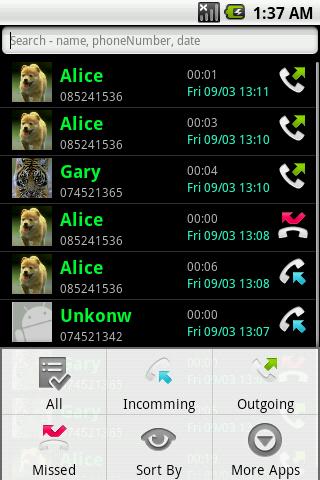 Advanced Call Log