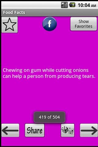 Food Facts Android Reference
