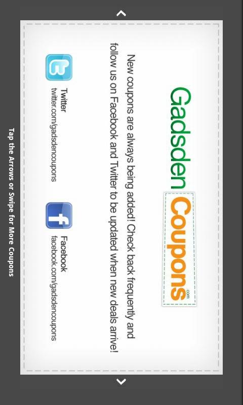 Gadsden Coupons Android Shopping