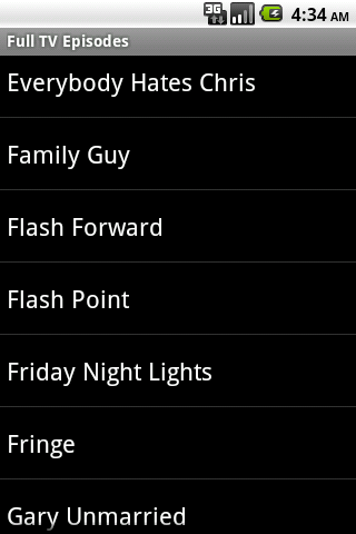 Full TV Episodes Android Entertainment
