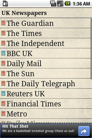 UK Newspapers Android News & Weather