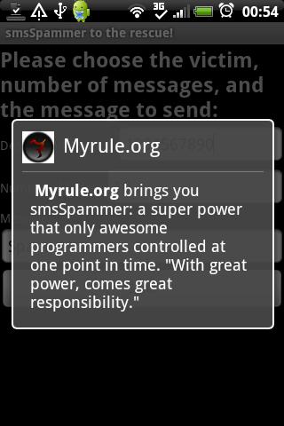 smsSpammer Android Communication