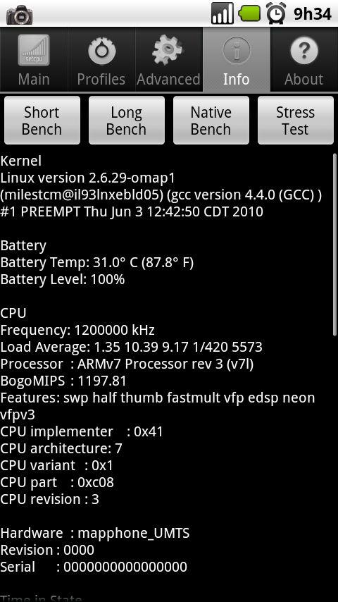 Milestone/Droid Overclock Android Tools