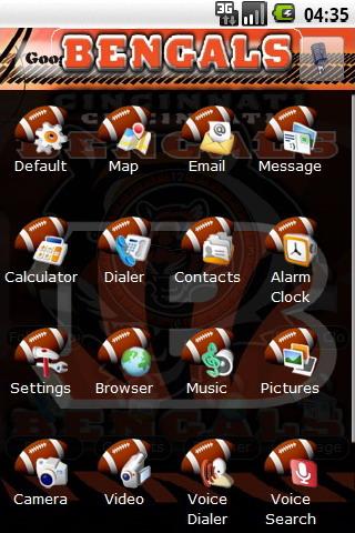 Cincinnati Bengals themes Android Personalization