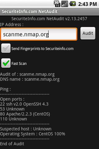 SecuriteInfo.com NetAudit Android Tools