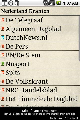 Nederland Kranten Android News & Weather