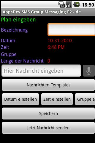 SMS Group Messaging E2 – DE Android Communication