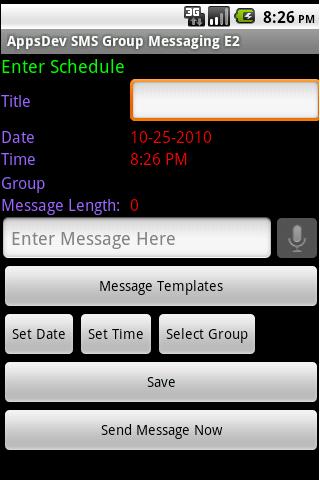 SMS Group Messaging E-2 – en Android Communication