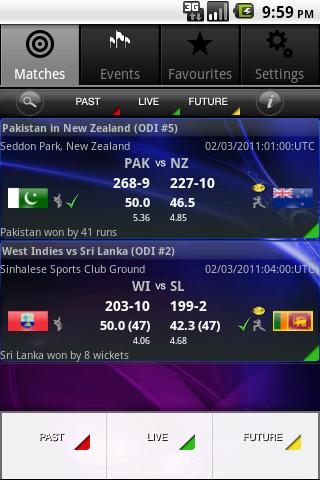 cricket live score Android Sports