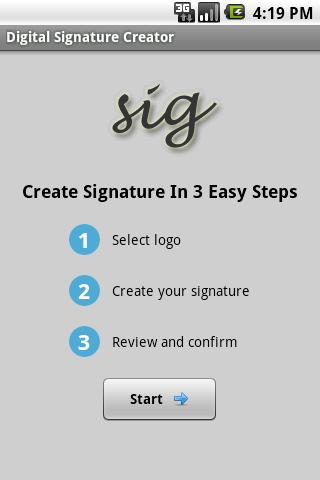 Digital Signature Creator Android Tools