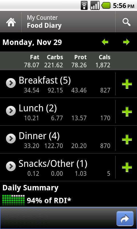 Calorie Counter by FatSecret Android Health & Fitness