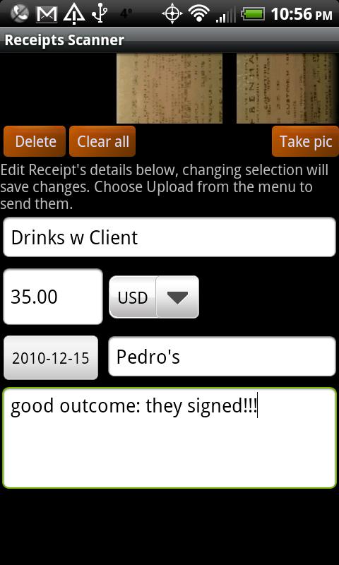 Receipts Scanner Android Finance