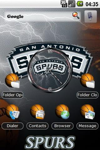 San Antonio Spurs theme Android Personalization