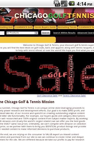 Chicago Golf Tennis Warehouse Android Shopping