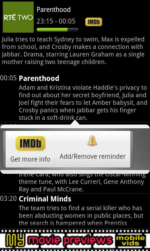 TV Guide – Ireland Android Entertainment