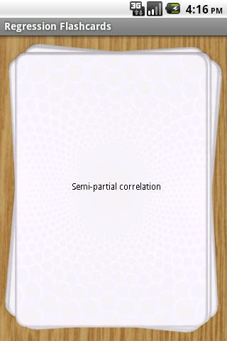 Regression Flashcards Android Education