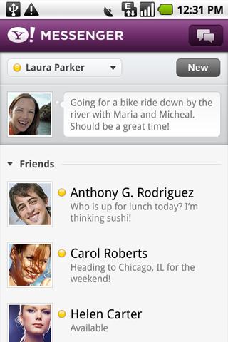 Yahoo! Messenger for Android Android Communication