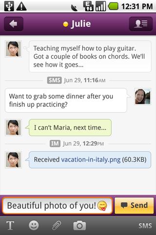 Yahoo! Messenger for Android Android Communication