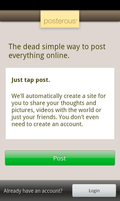 Posterous Android Social