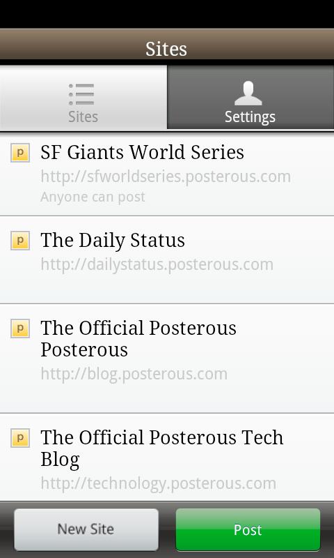 Posterous Android Social