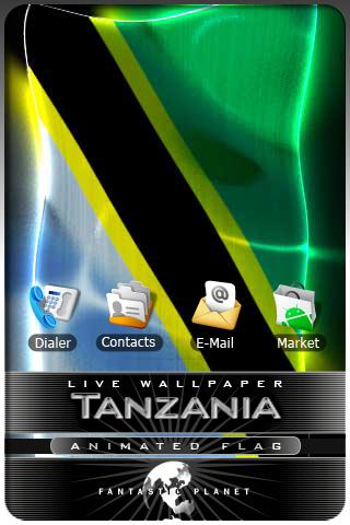 TANZANIA LIVE FLAG Android Themes