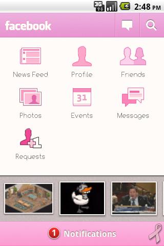 Facebook Pink Android Social