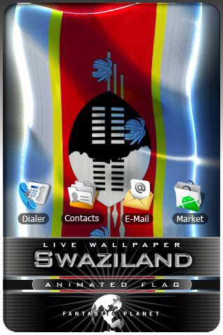 SWAZILAND LIVE FLAG Android Themes