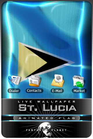ST. LUCIA LIVE FLAG