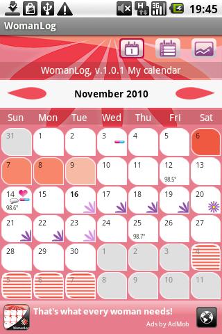 WomanLog Calendar