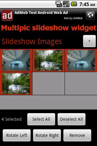 Multipic Slideshow Widget