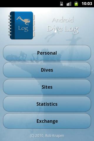 Dive Log Key Android Sports