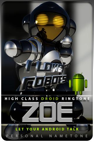 ZOE nametone droid Android Multimedia