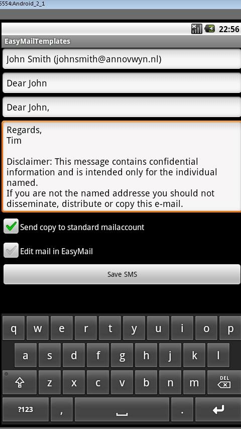 Easy Mail Templates Android Productivity