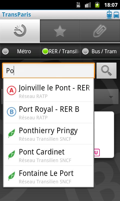 TransParis Android Transportation